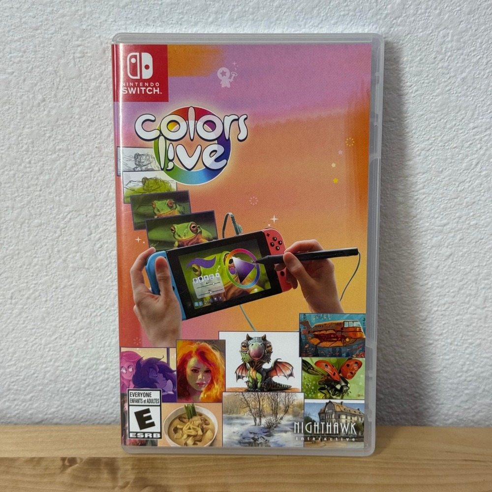 Colors Live Nintendo Switch Art Painting Game Physical Edition Case - NO MANUAL